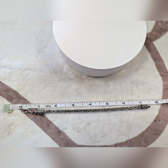 4mm Byzantine Sterling Silver Balinese Bracelet - Picture 6 of 6